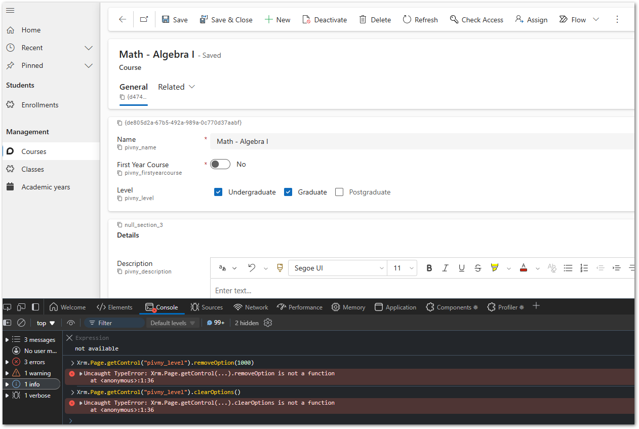 Client script error